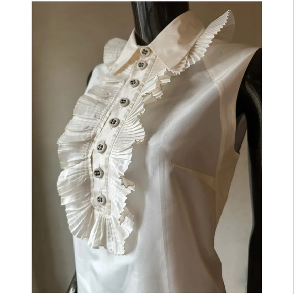 Chloé vintage silk ruffle top, circa early 2000s (Phoebe Philo era) - Picture 5 of 11